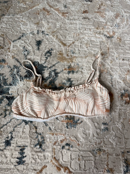 Roxy Other - Roxy Cream and Light Peach Striped Bikini Top